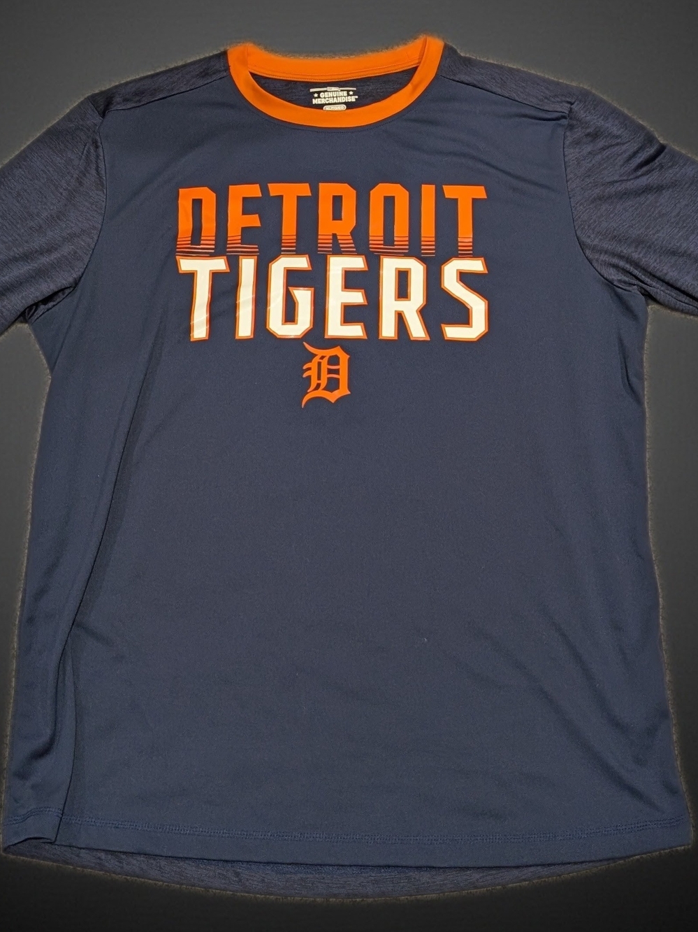 Genuine Merchandise Detroit Tigers Navy and Orange Short Sleeve Tee